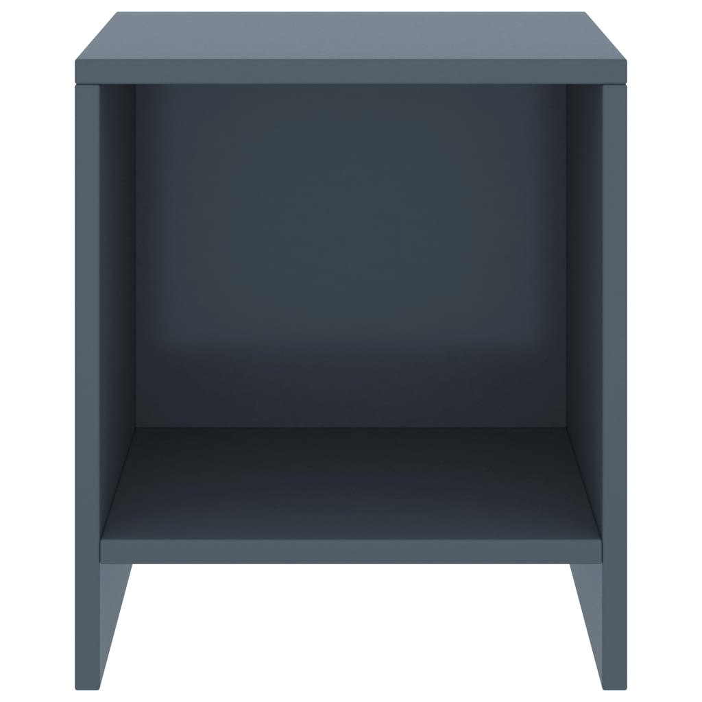 vidaXL Κομοδίνο Ανοιχτό Γκρι 35 x 30 x 40 εκ. από Μασίφ Ξύλο Πεύκου