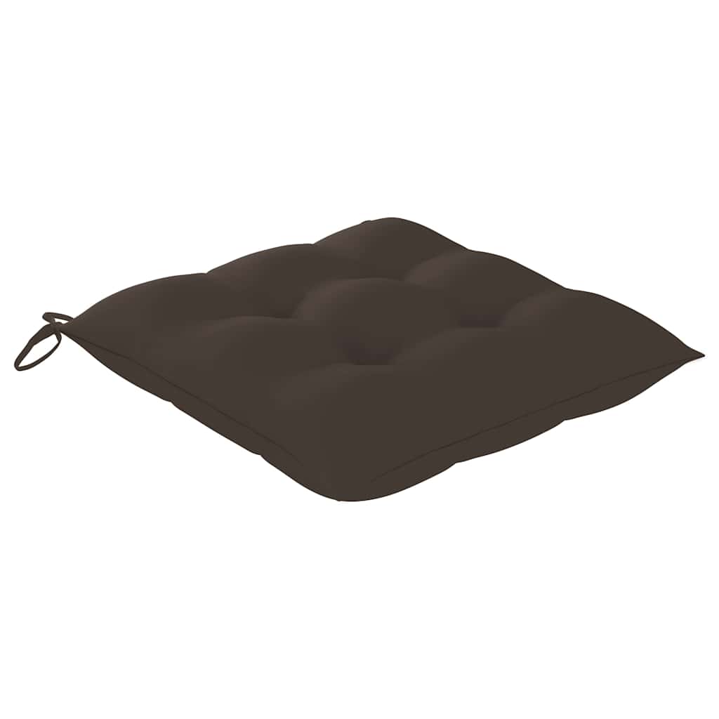 vidaXL Καρέκλες Κήπου 2 τεμ. Μασίφ Ξύλο Ακακίας/Ατσάλι με Μαξιλάρια