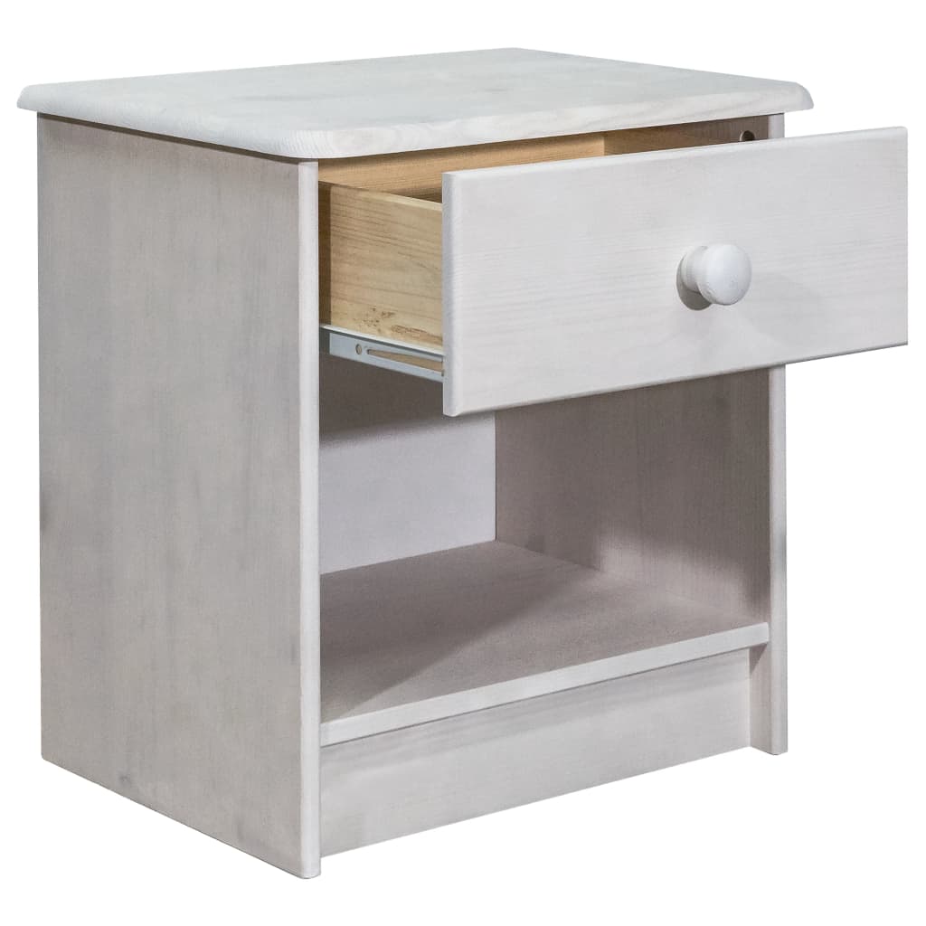 vidaXL Κομοδίνο 41 x 30 x 42 εκ. από Μασίφ Ξύλο Πεύκου