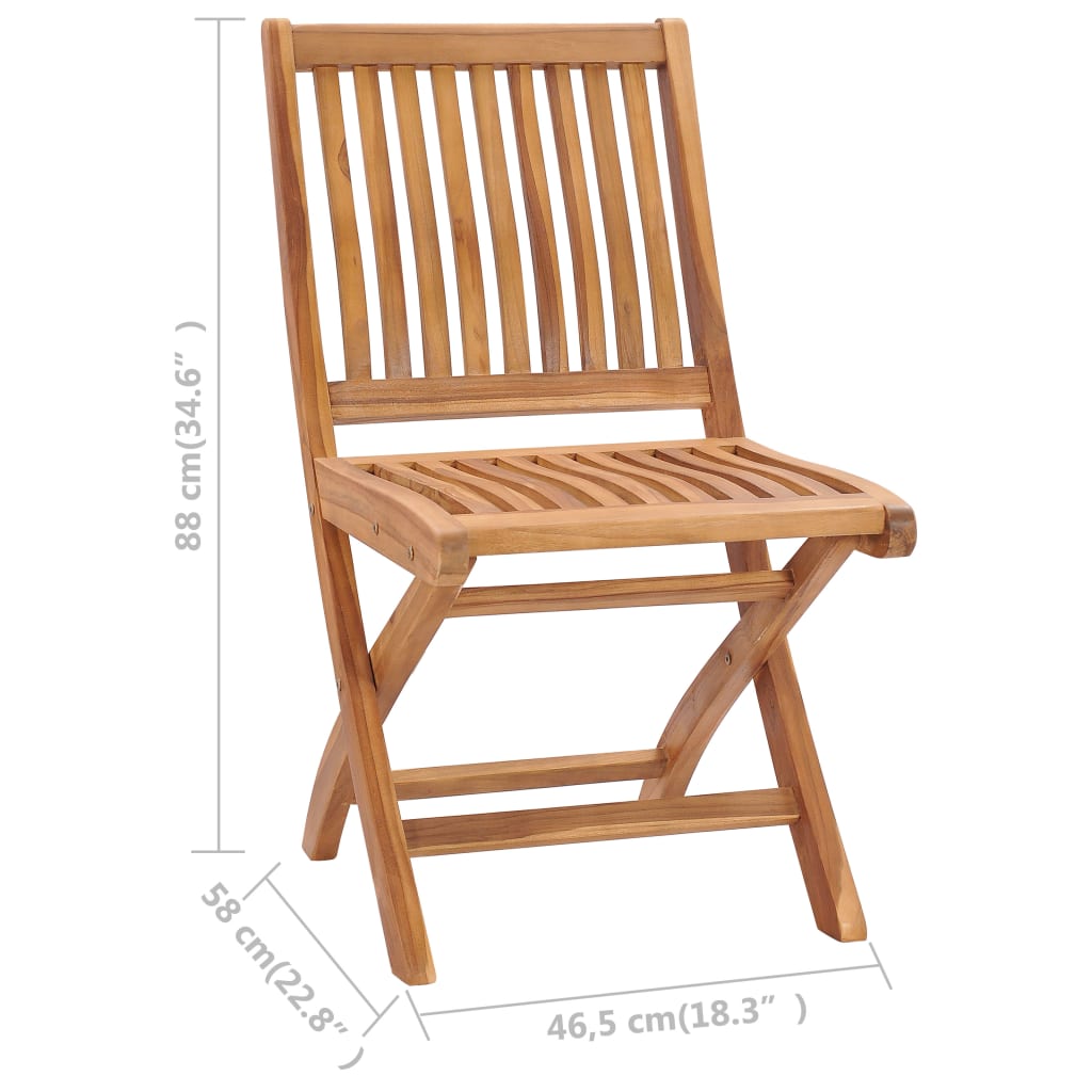 vidaXL Καρέκλες Κήπου 2 τεμ. από Μασίφ Ξύλο Teak με Μπορντό Μαξιλάρια