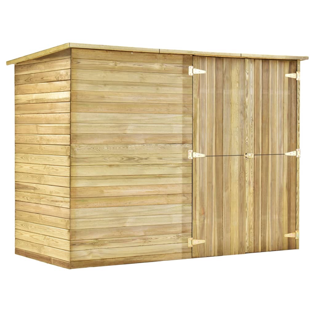 vidaXL Αποθήκη Ποδηλάτων Κήπου 232 x 110 x 170 εκ. από Εμποτισμένο Ξύλο Πεύκου