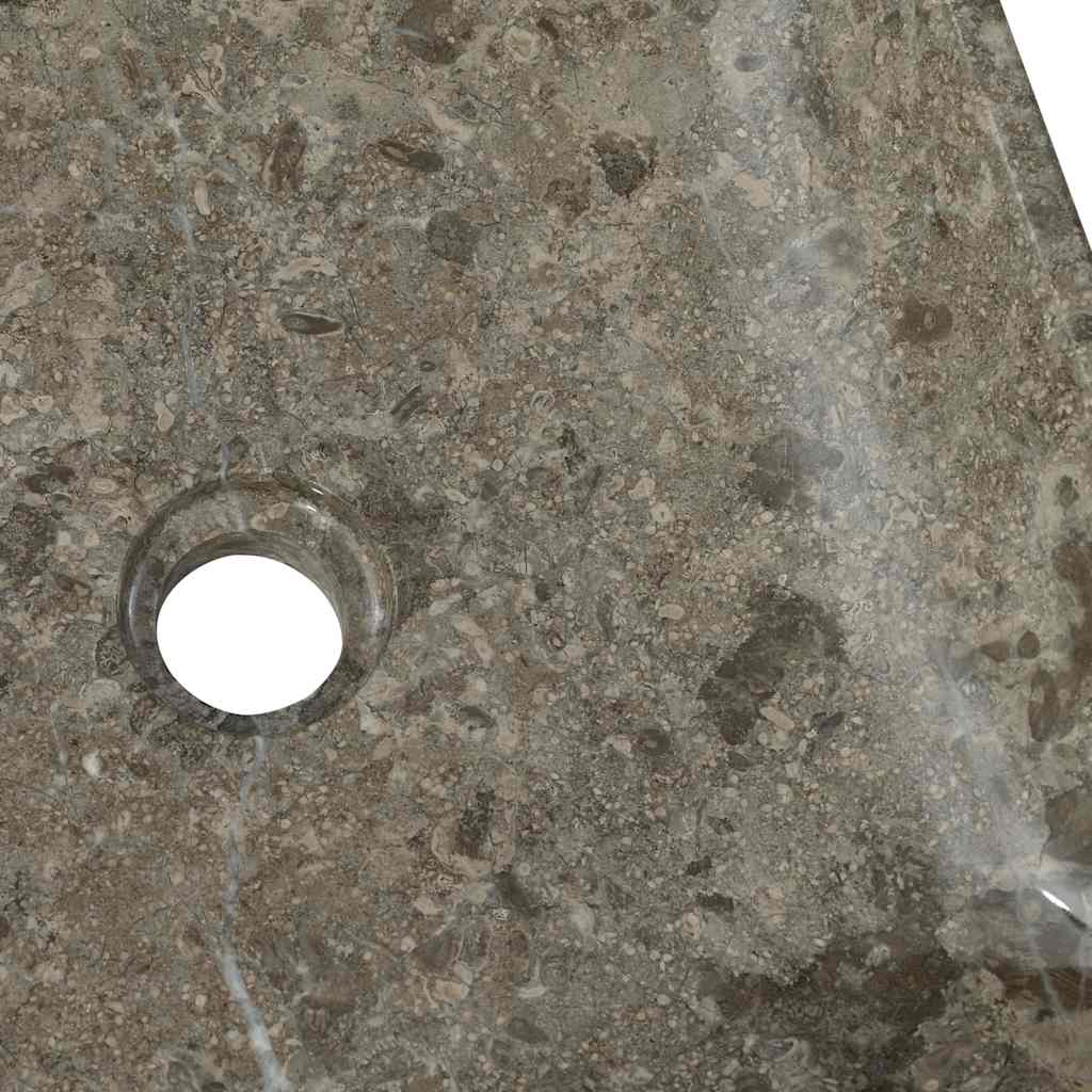 vidaXL Νιπτήρας Γκρι 40 x 40 x 10 εκ. Μαρμάρινος