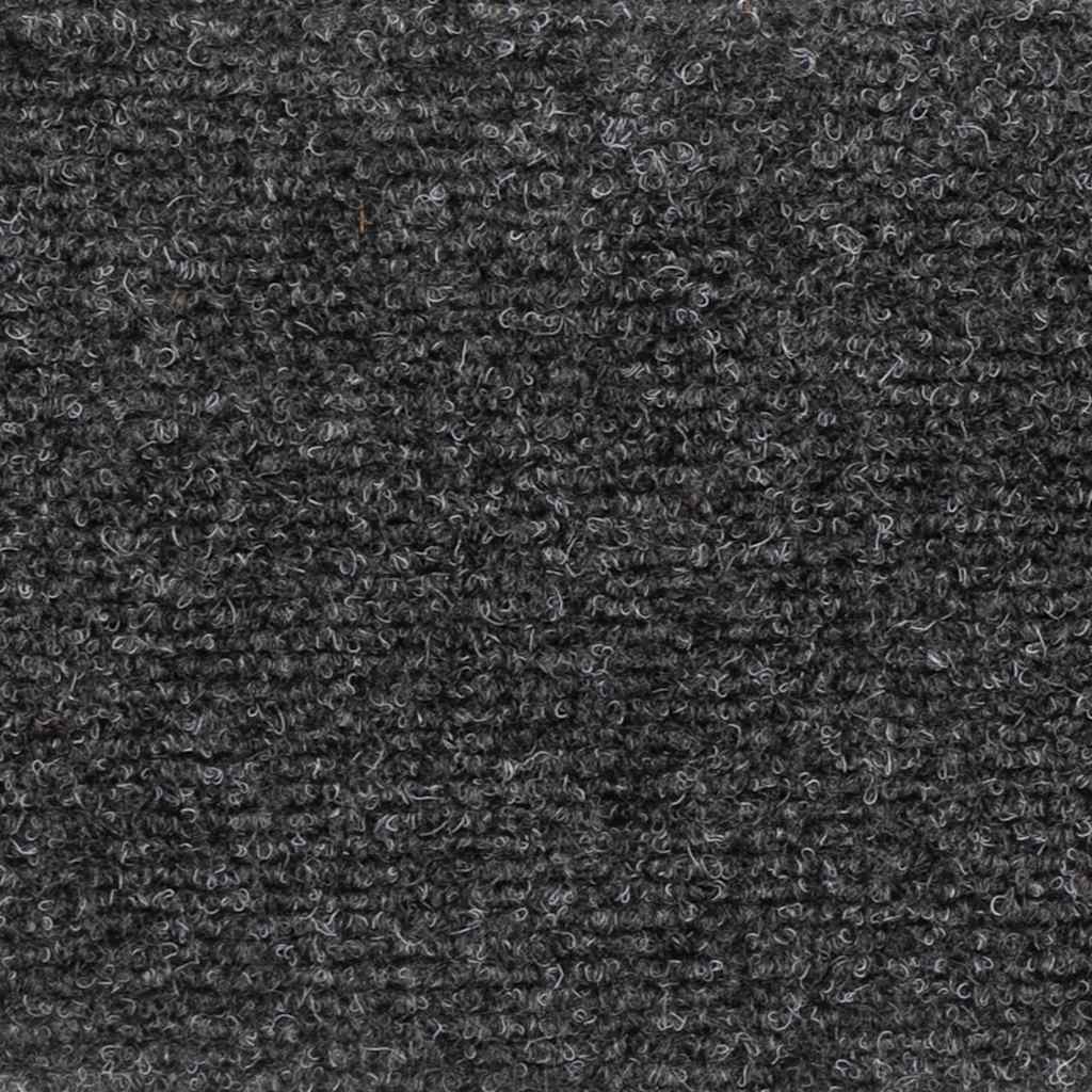 vidaXL Πατάκια Σκάλας Αυτοκόλ. 5 τεμ Ανθρακί 56x17x3 εκ Βελονιασμένο