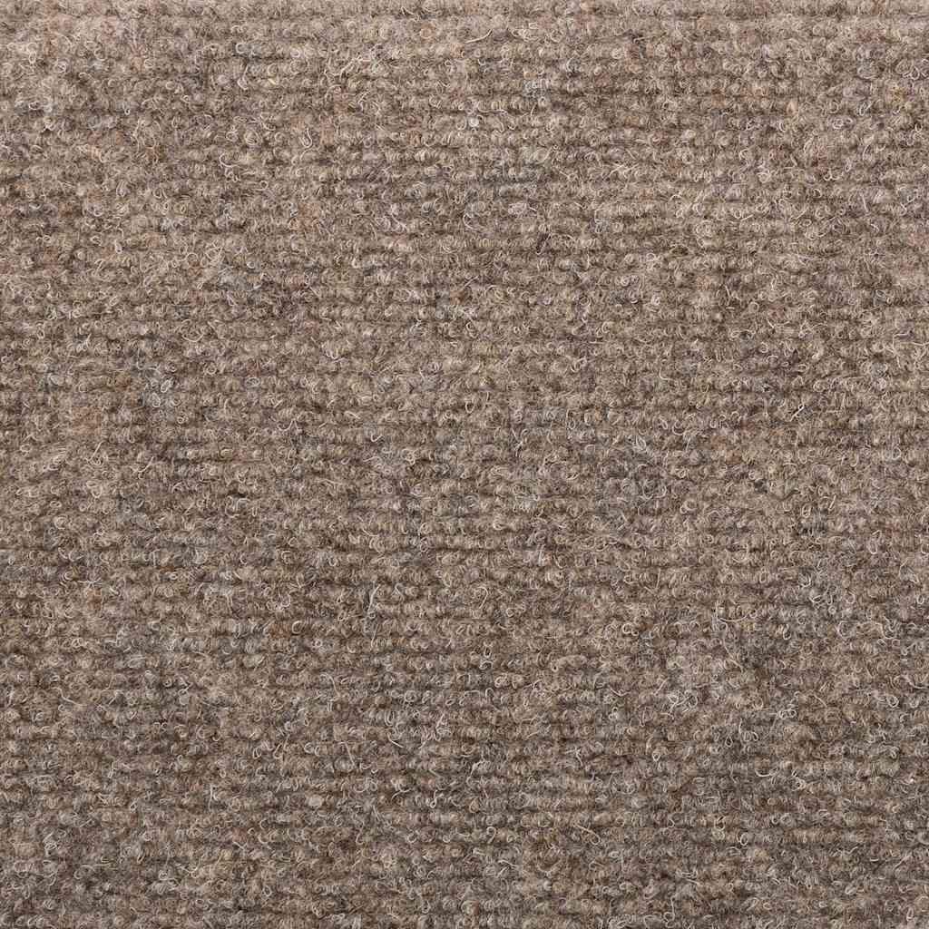 vidaXL Πατάκια Σκάλας Αυτοκόλ. 10 τεμ. Κρεμ 65x21x4 εκ. Βελονιασμένα