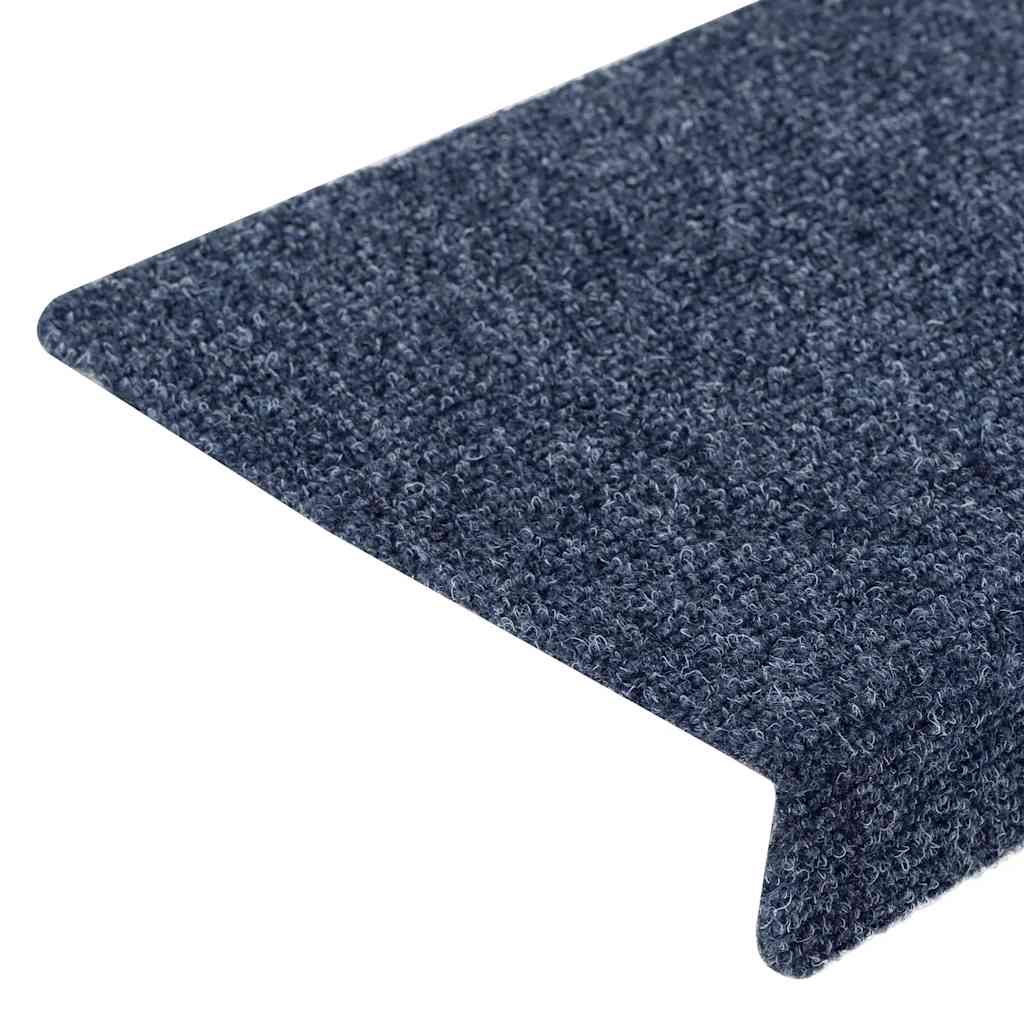 vidaXL Πατάκια Σκάλας 10 τεμ. Ανθρακί 65x21x4 εκ. Βελονιασμένα