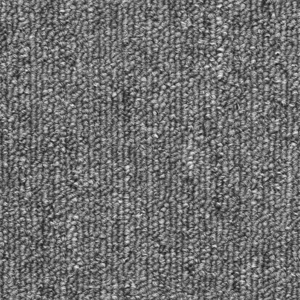 vidaXL Πατάκια Σκάλας 10 τεμ. Σκούρο Γκρι 56x17x3 εκ.