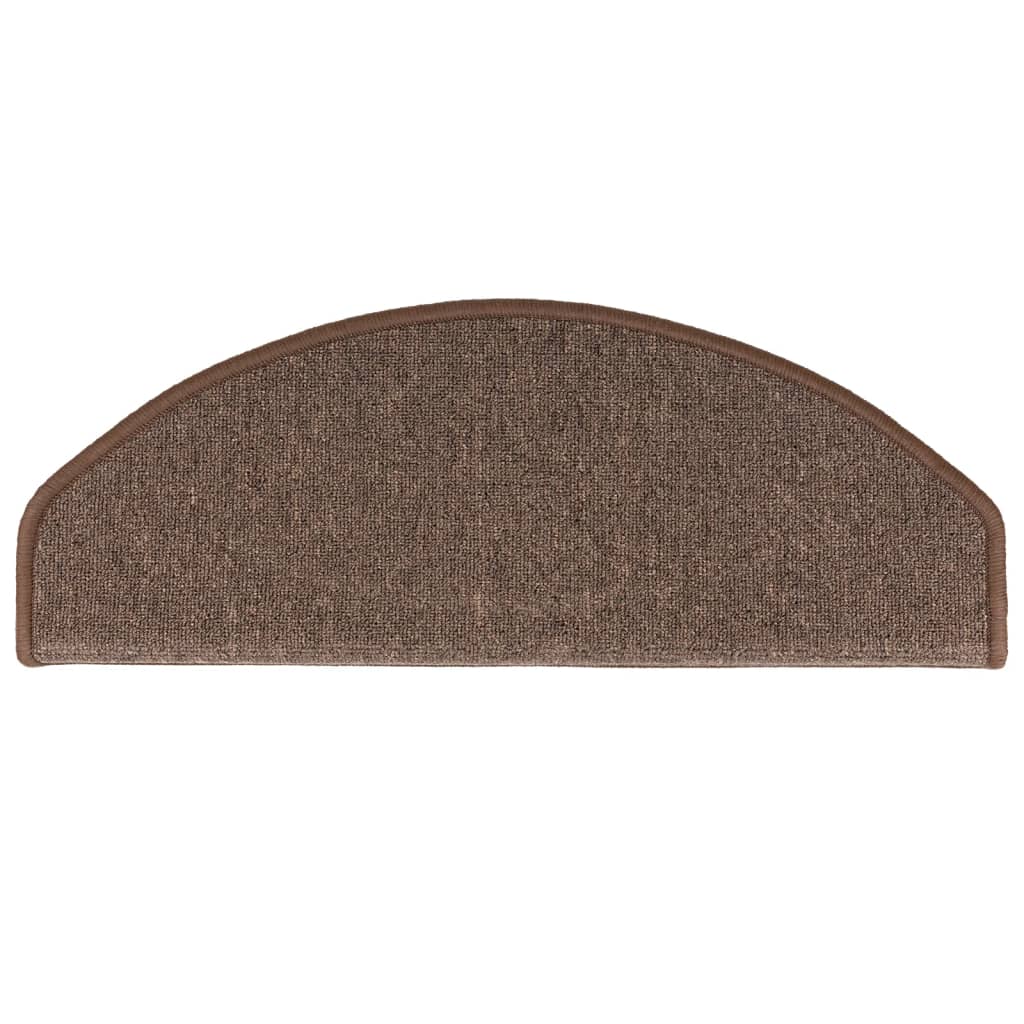 vidaXL Πατάκια Σκάλας 10 τεμ. Coffee Brown 65x24x4 εκ.