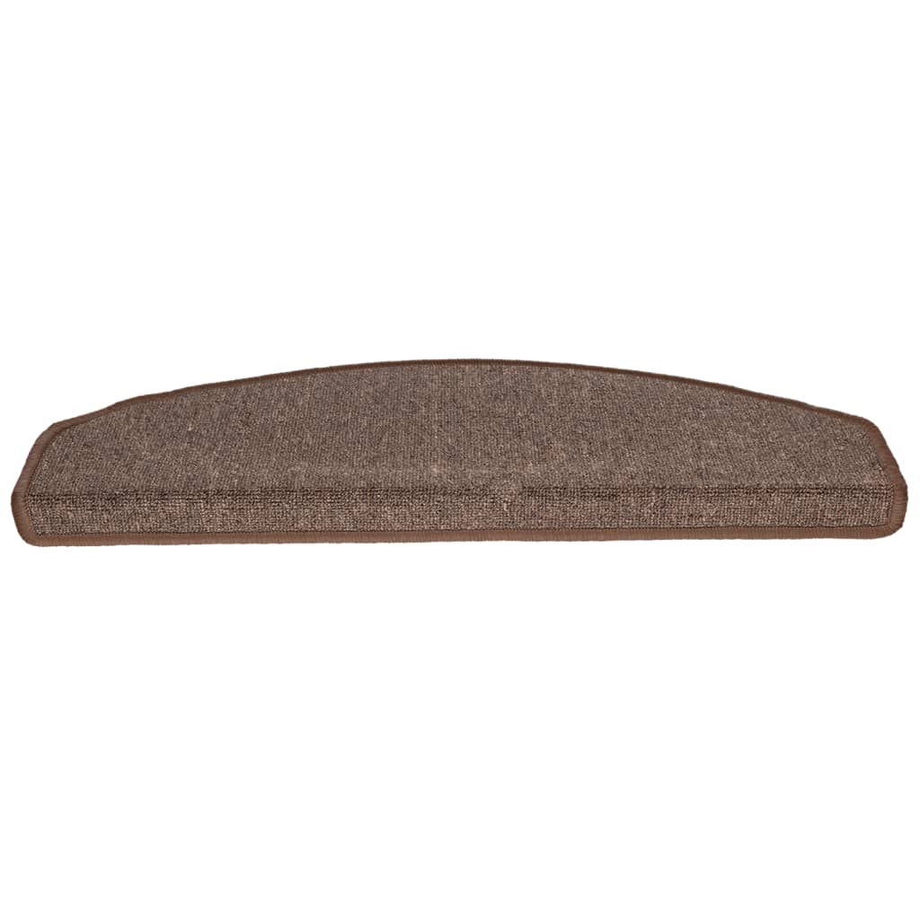 vidaXL Πατάκια Σκάλας 10 τεμ. Coffee Brown 65x24x4 εκ.