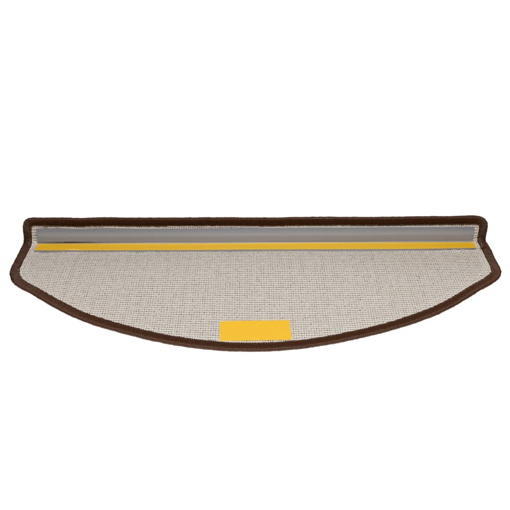 vidaXL Πατάκια Σκάλας 10 τεμ. Coffee Brown 65x24x4 εκ.