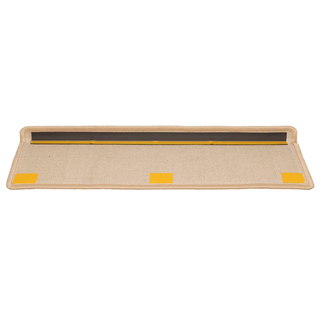 vidaXL Πατάκια Σκάλας 10 τεμ. Καφέ 65 x 21 x 4 εκ.
