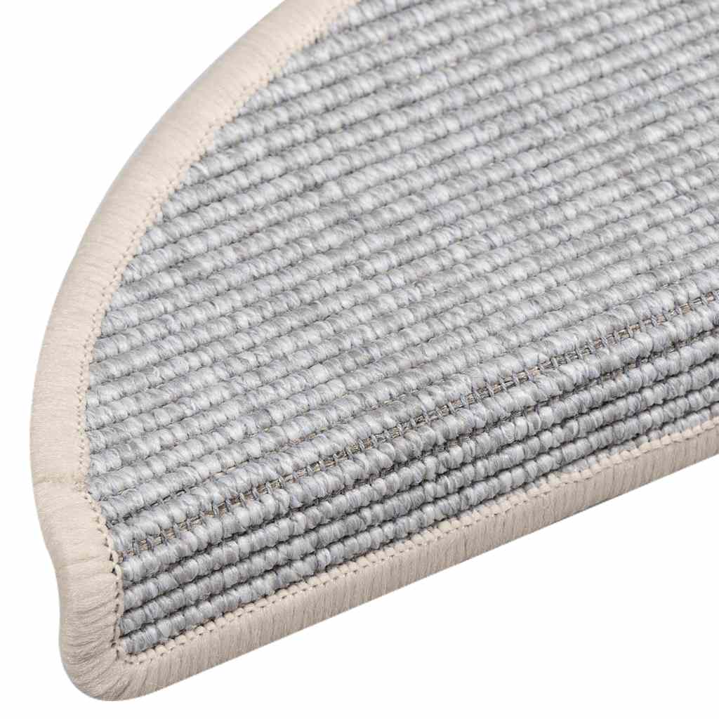 vidaXL Πατάκια Σκάλας Αυτοκόλλητα 15 τεμ. Ασημί 56x17x3 εκ.
