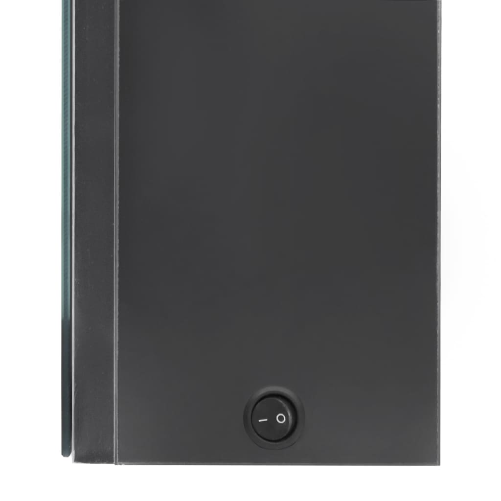 vidaXL Καθρέφτης Μπάνιου με Ντουλάπι & LED Γκρι 80x12x68 εκ.