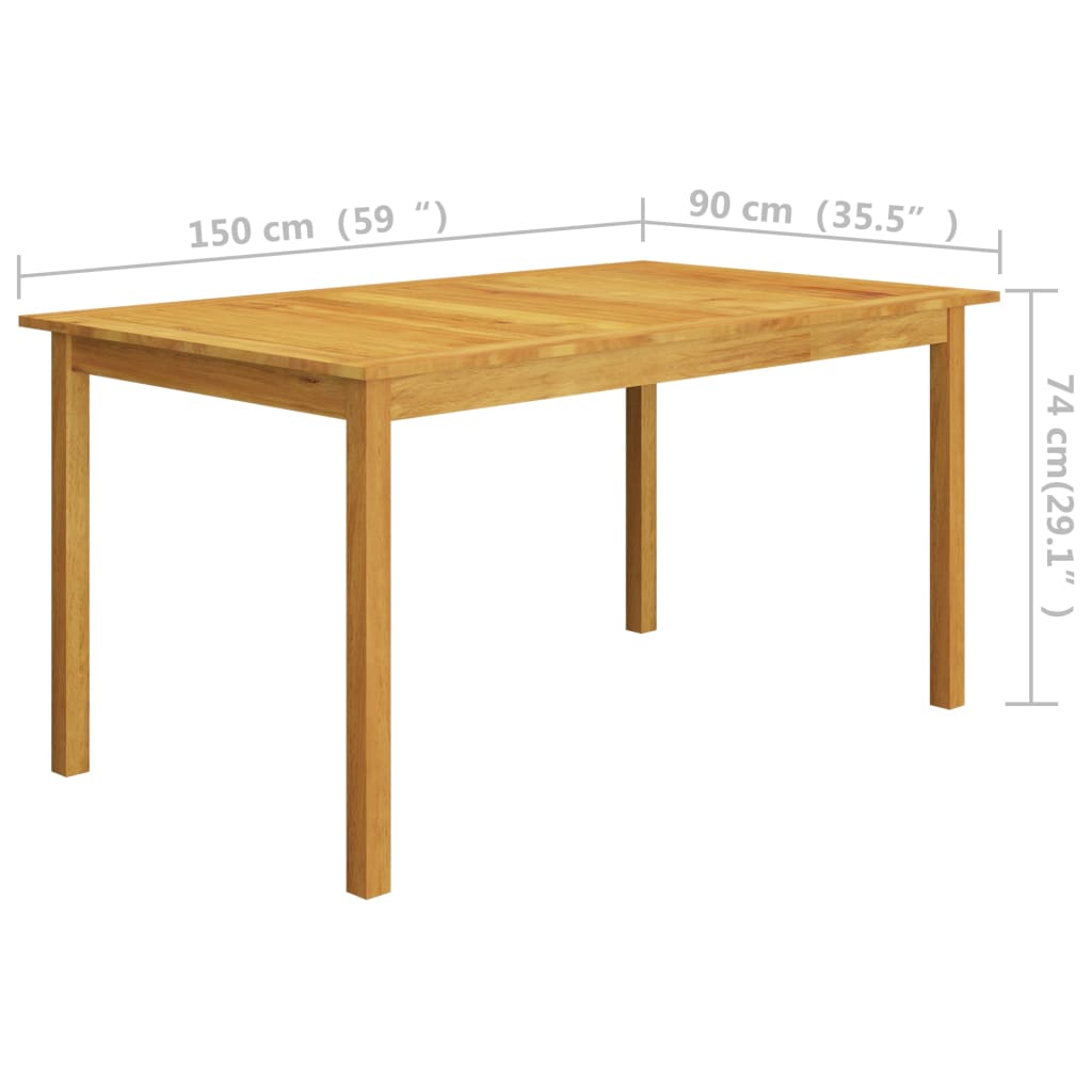 vidaXL Σετ Τραπεζαρίας Κήπου 5 Τεμαχίων Καφέ