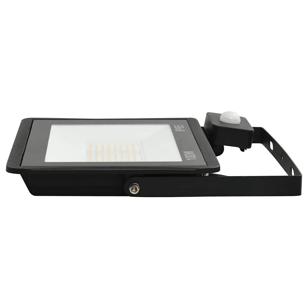 vidaXL Προβολέας LED με Αισθητήρα Θερμό Λευκό 100 W