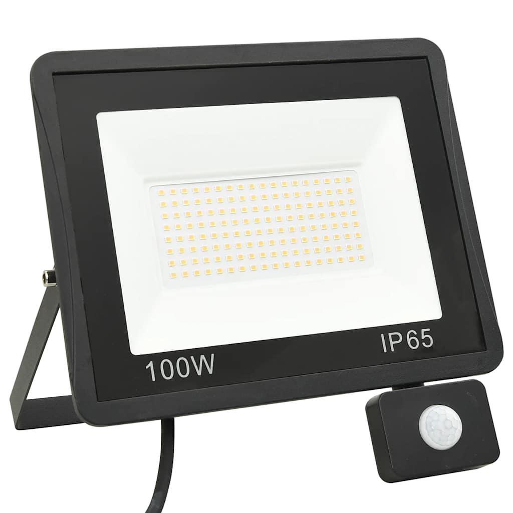 vidaXL Προβολέας LED με Αισθητήρα Ψυχρό Λευκό 100 W