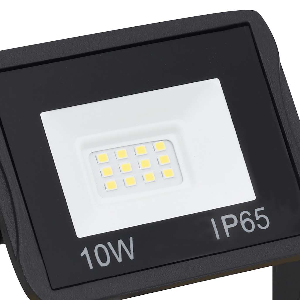 vidaXL Προβολέας LED με Λαβή Θερμό Λευκό 2 x 10 W