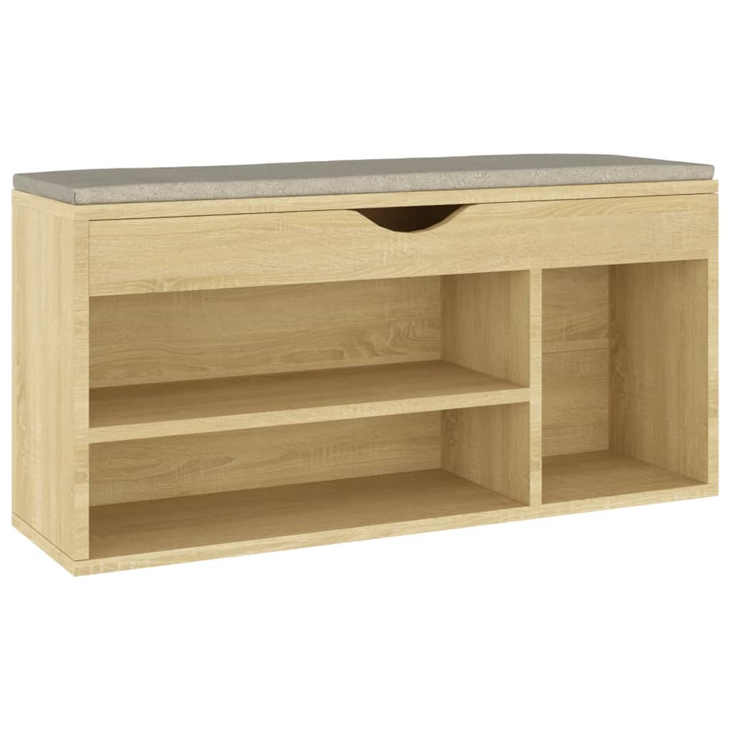 vidaXL Παπουτσοθήκη Sonoma Δρυς 104x30x49εκ Επεξεργασμένο Ξύλο