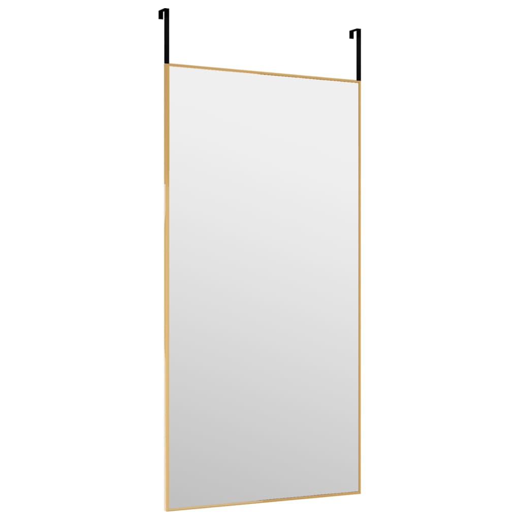 vidaXL Καθρέπτης Πόρτας Χρυσό 40 x 80 εκ. από Γυαλί και Αλουμίνιο