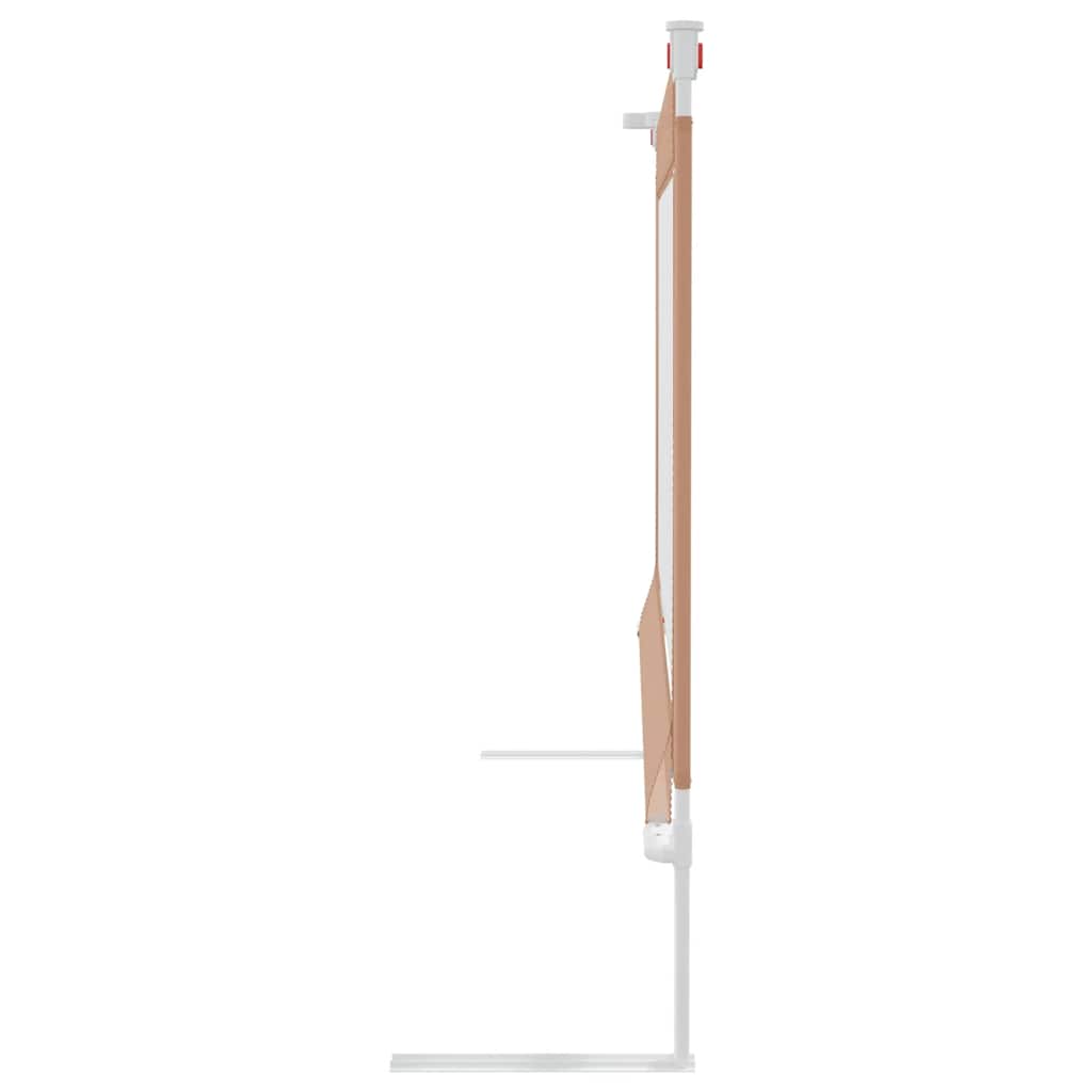 vidaXL Μπάρα Κρεβατιού Προστατευτική Taupe 120 x 25 εκ. Υφασμάτινη