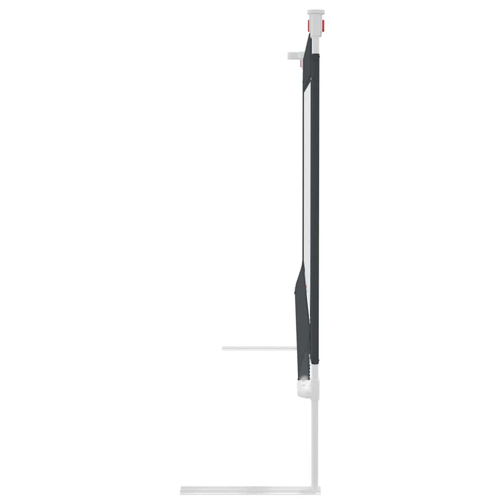 vidaXL Μπάρα Κρεβατιού Προστατευτική Σκούρο Γκρι 90x25 εκ. Υφασμάτινη