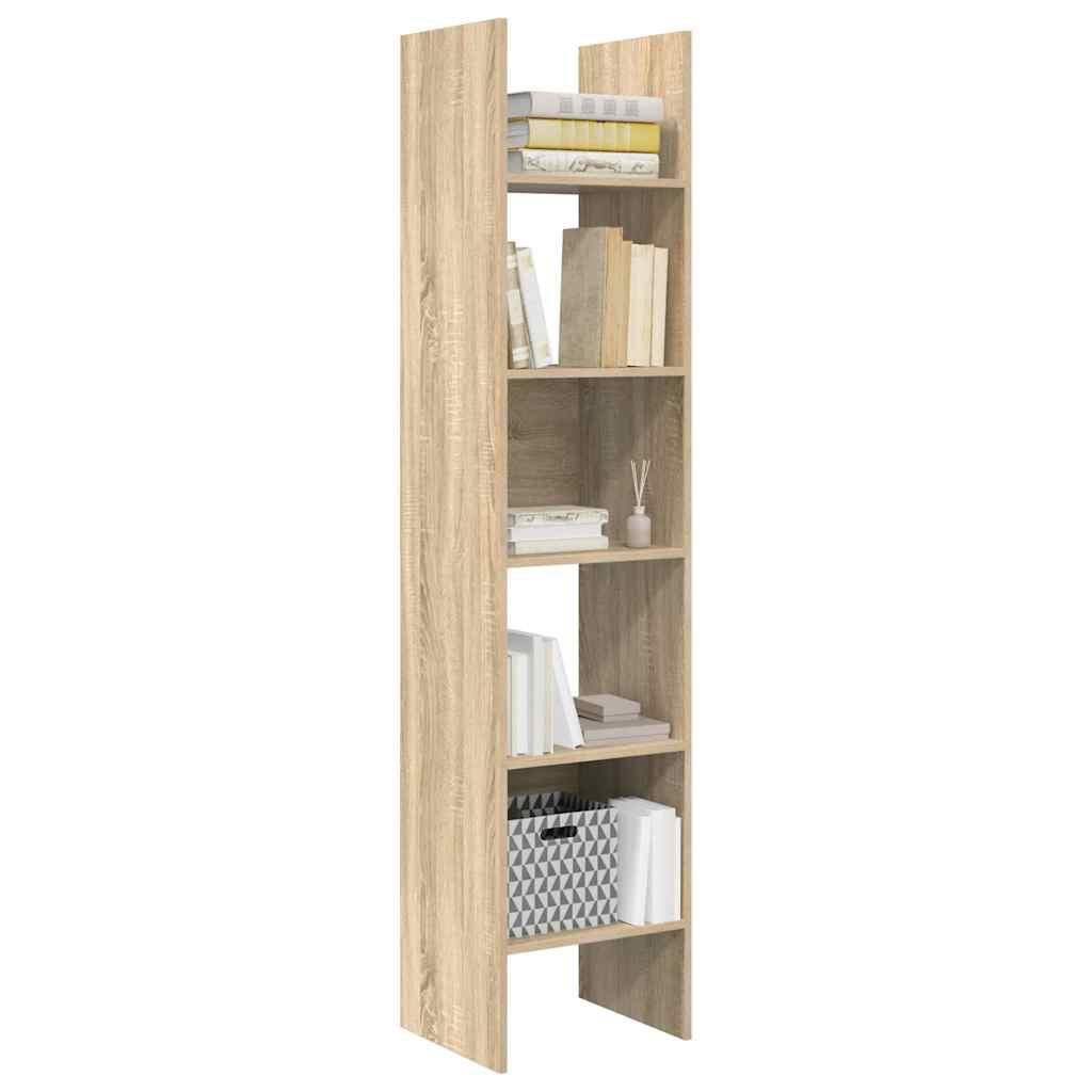 vidaXL Βιβλιοθήκη Χρώμα Sonoma Δρυς 40 x 35 x 180 εκ. από Επεξ. Ξύλο