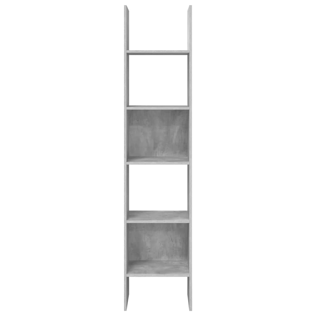 vidaXL Βιβλιοθήκη Γκρι Σκυροδέματος 40 x 35 x 180 εκ. από Επεξ. Ξύλο