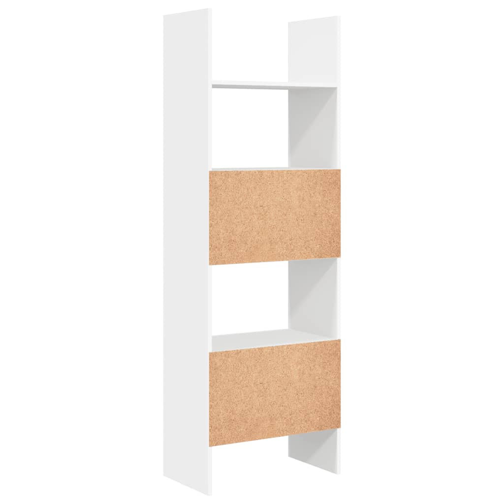 vidaXL Βιβλιοθήκη Λευκή 60 x 35 x 180 εκ. από Επεξ. Ξύλο