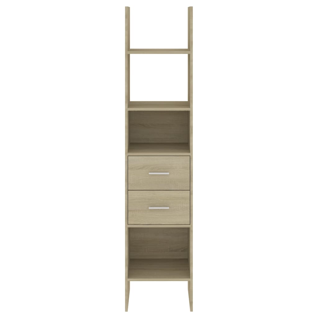 vidaXL Βιβλιοθήκη Χρώμα Sonoma Δρυς 40 x 35 x 180 εκ. από Επεξ. Ξύλο
