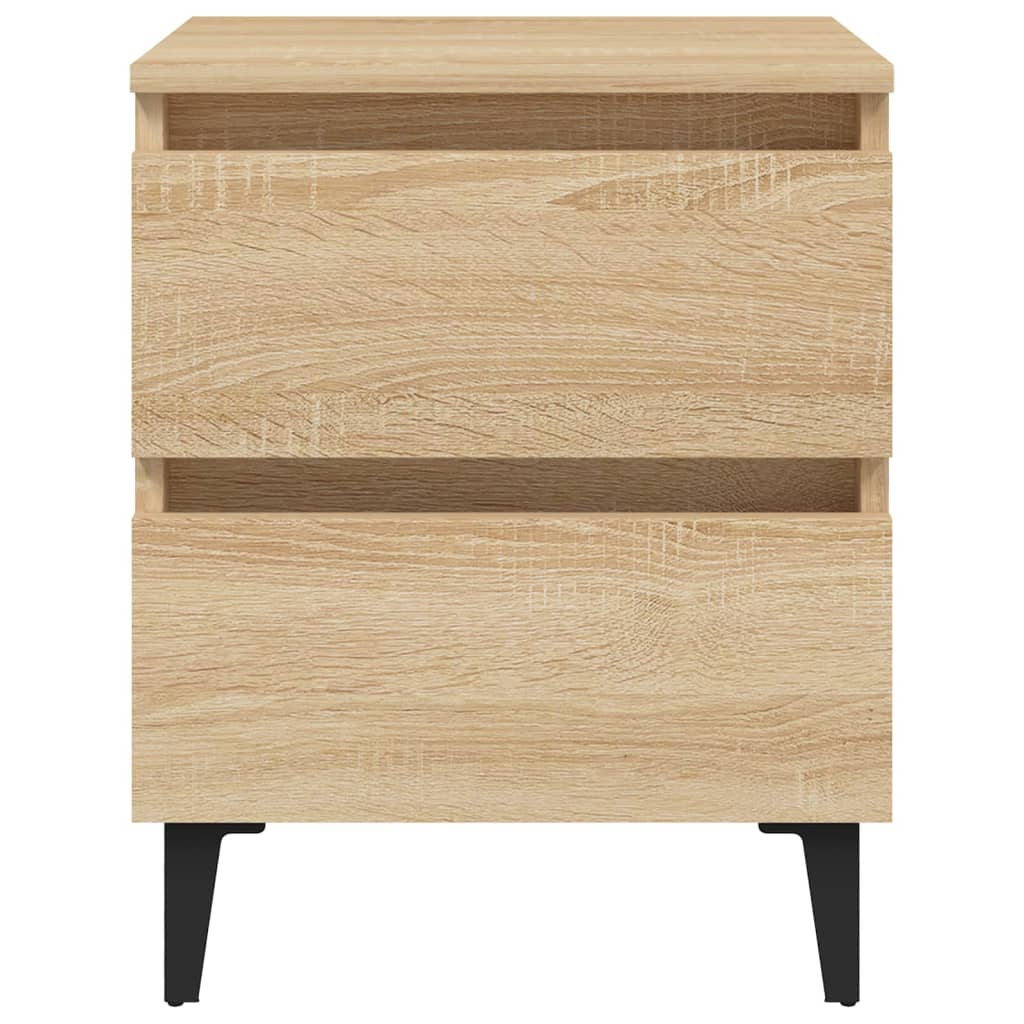 vidaXL Κομοδίνο Sonoma Δρυς 40 x 35 x 50 εκ. από Επεξ. Ξύλο