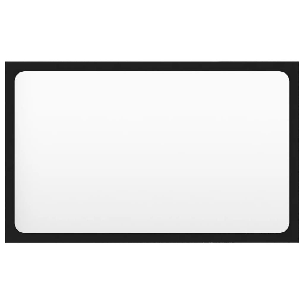 vidaXL Σετ Επίπλων Μπάνιου Μαύρο από Μοριοσανίδα