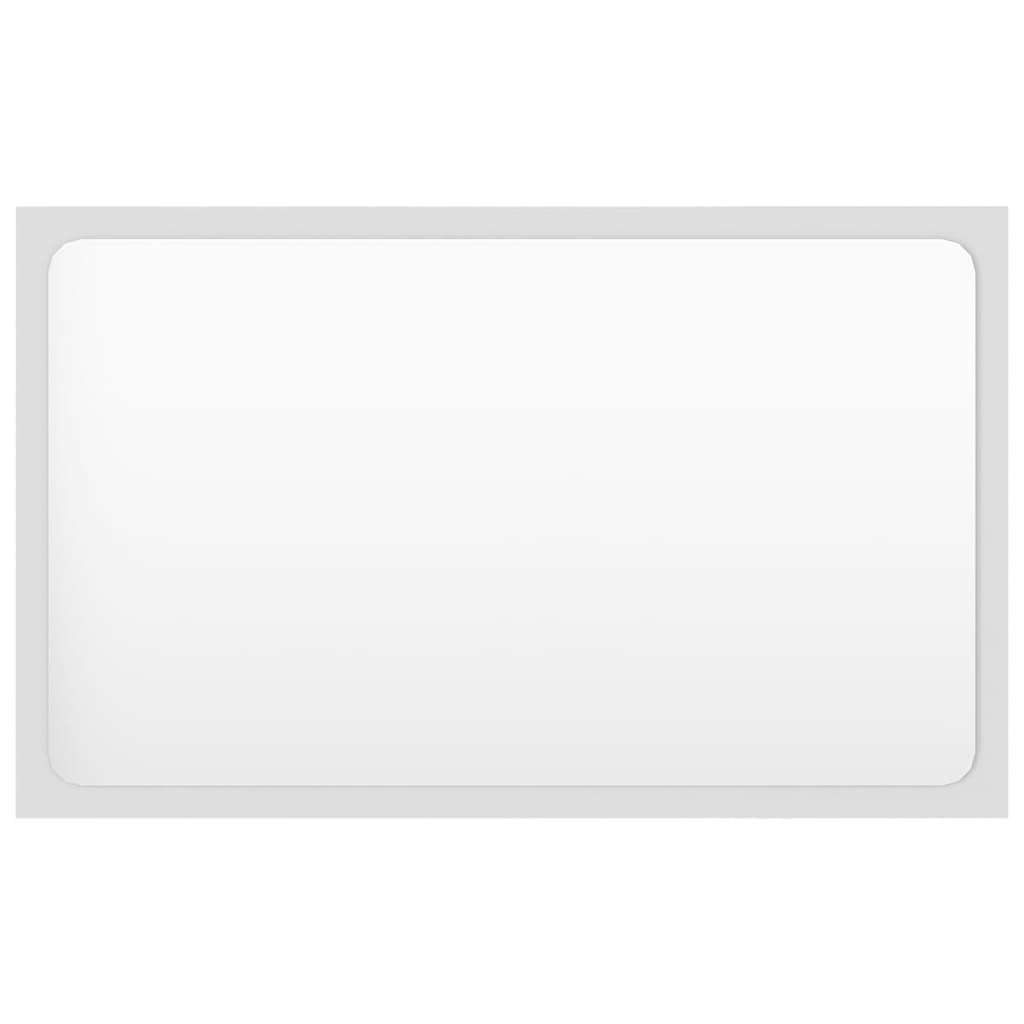 vidaXL Σετ Επίπλων Μπάνιου Λευκό από Επεξ. Ξύλο