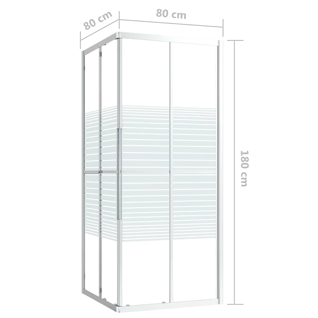 vidaXL Καμπίνα Ντουζιέρας 80 x 80 x 180 εκ. από ESG