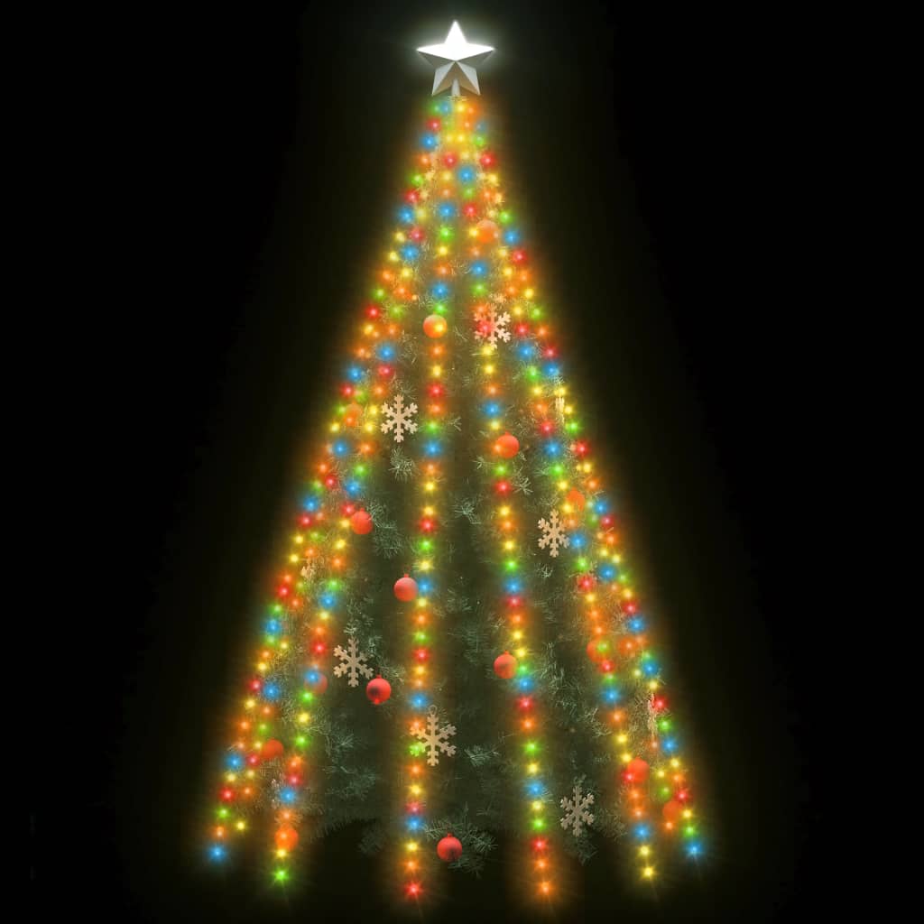 vidaXL Λαμπάκια Δέντρου 500 LED Εσωτ./Εξωτ. Χώρου Πολύχρωμα 500 εκ.