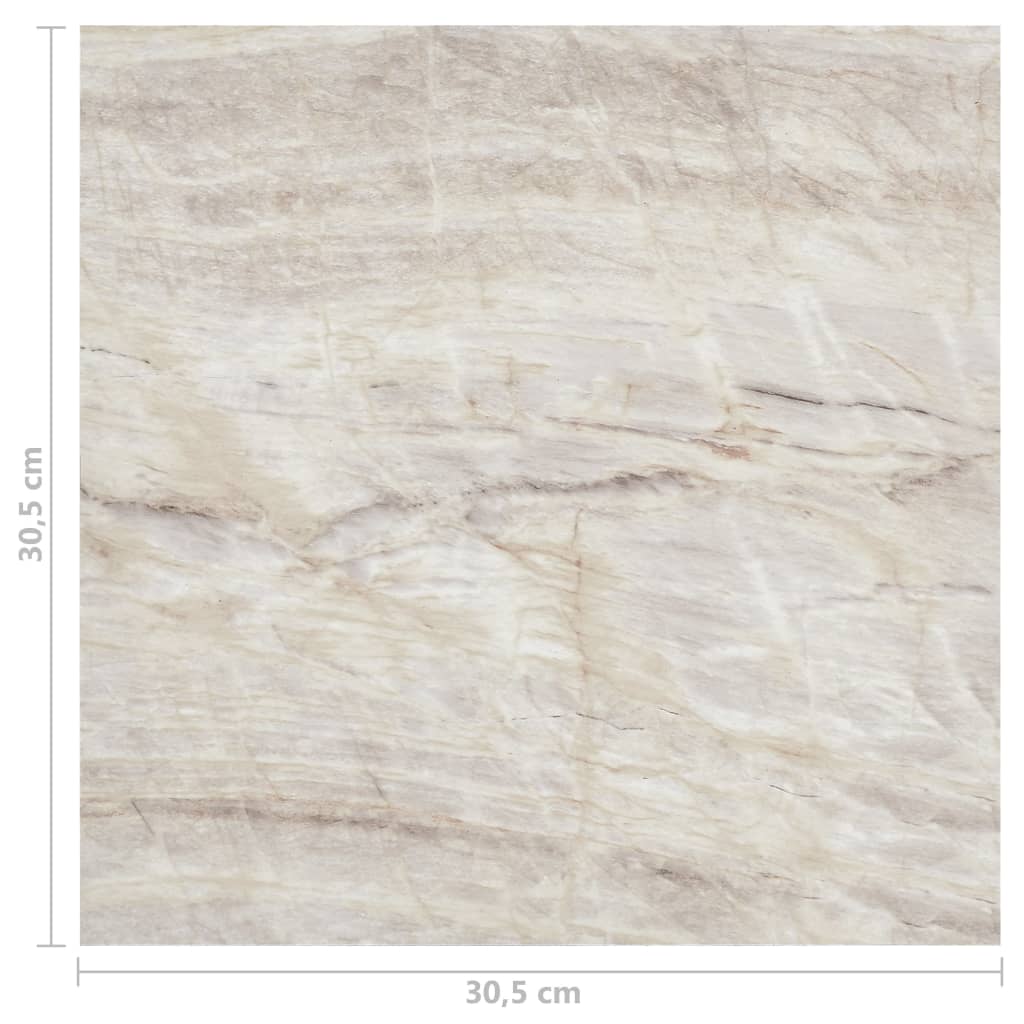 vidaXL Δάπεδο Αυτοκόλλητο Μπεζ 20 τεμ. 1,86 μ² από PVC
