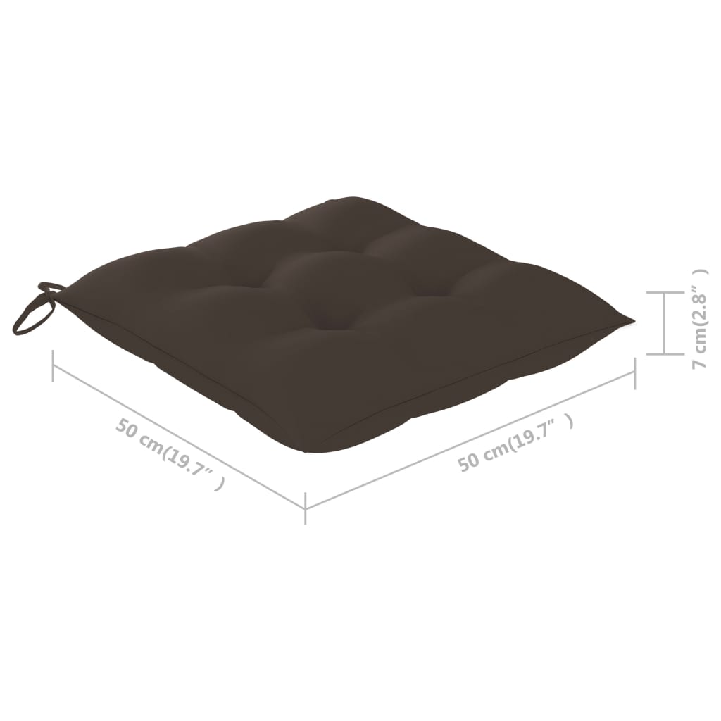 vidaXL Καρέκλες Κήπου 6 τεμ. από Μασίφ Ξύλο Teak με Μαξιλάρια