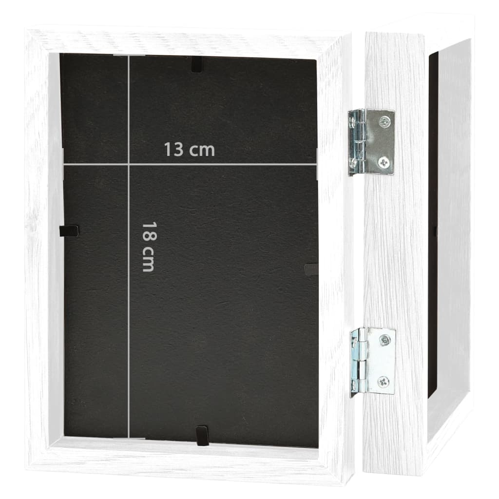 vidaXL Διπλή Κορνίζα Κολάζ Λευκή 2 x (13 x 18 εκ.)