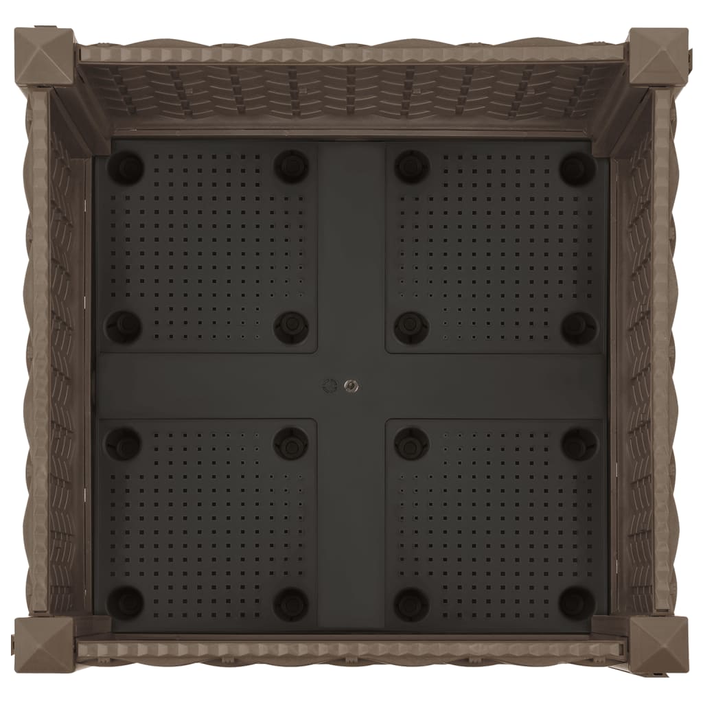 vidaXL Ζαρντινιέρα 40 x 40 x 23 εκ. από Πολυπροπυλένιο