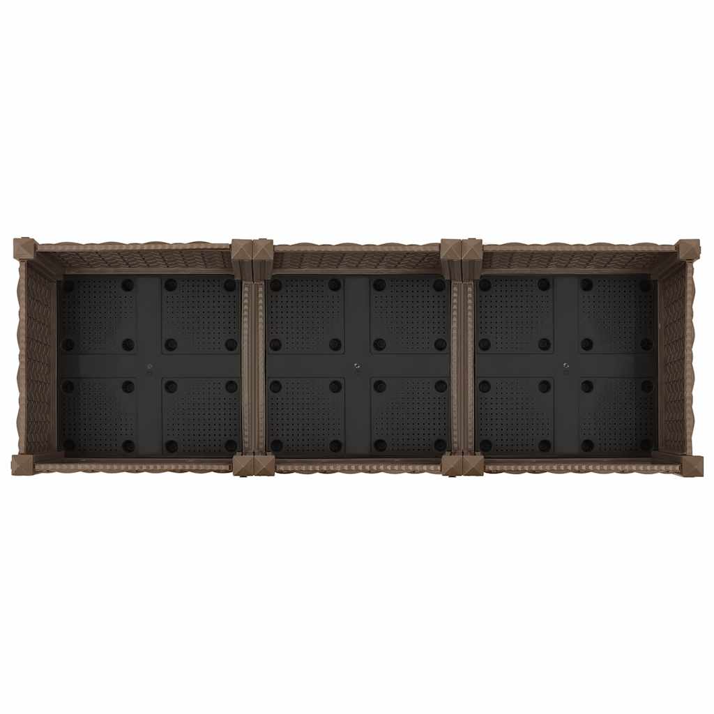 vidaXL Ζαρντινιέρα 120 x 40 x 23 εκ. από Πολυπροπυλένιο
