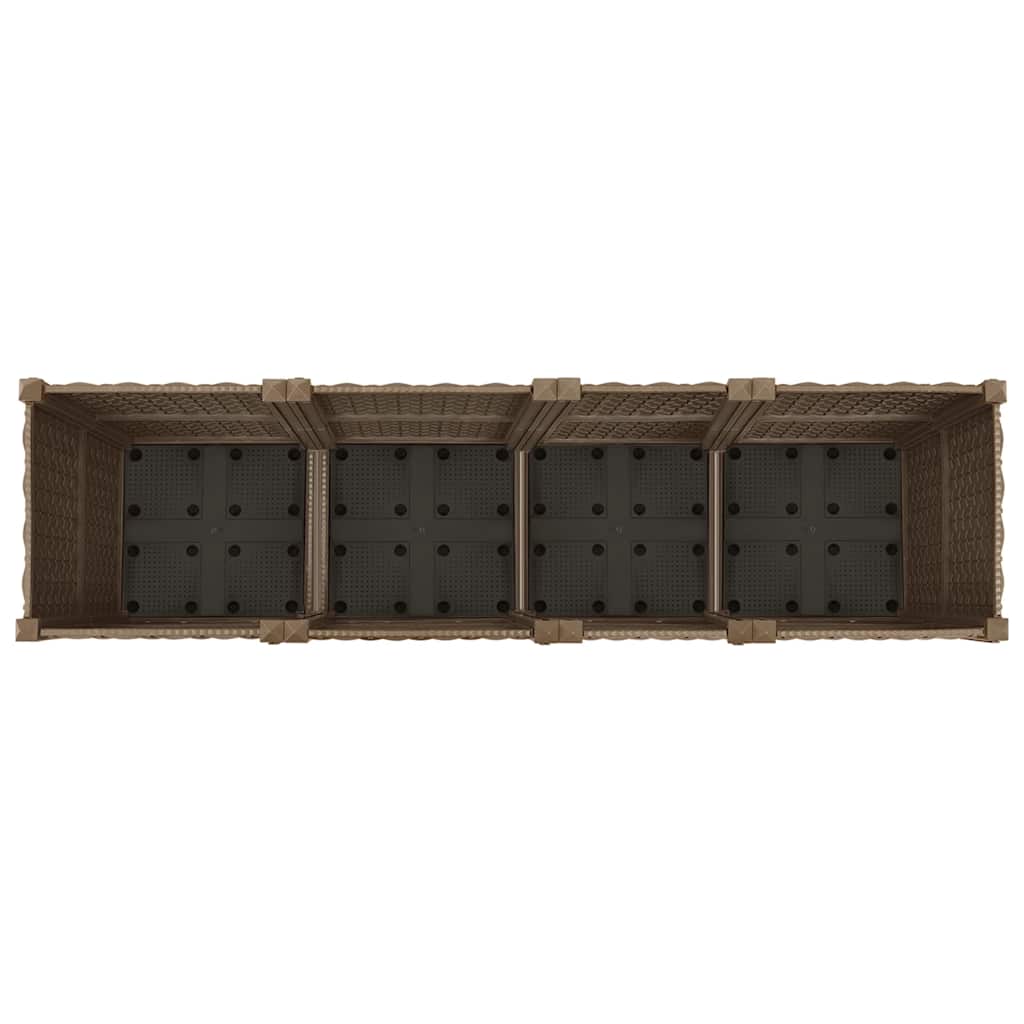 vidaXL Ζαρντινιέρα 160 x 40 x 38 εκ. από Πολυπροπυλένιο