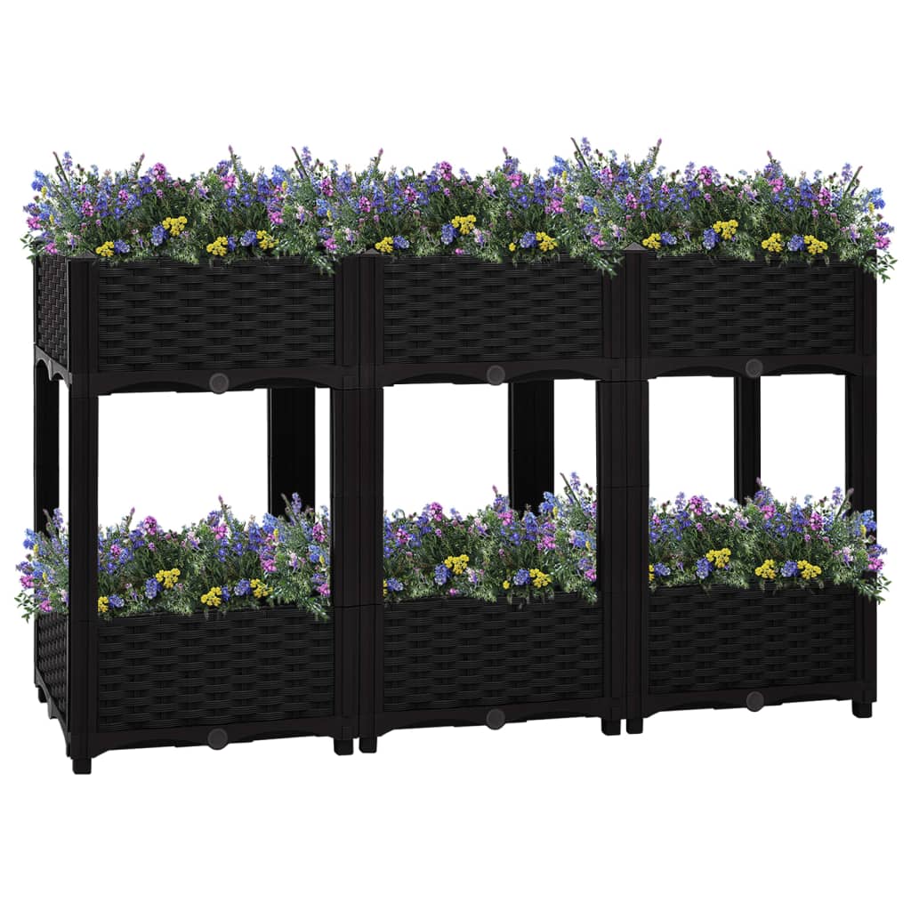 vidaXL Ζαρντινιέρα 120 x 40 x 71 εκ. από Πολυπροπυλένιο