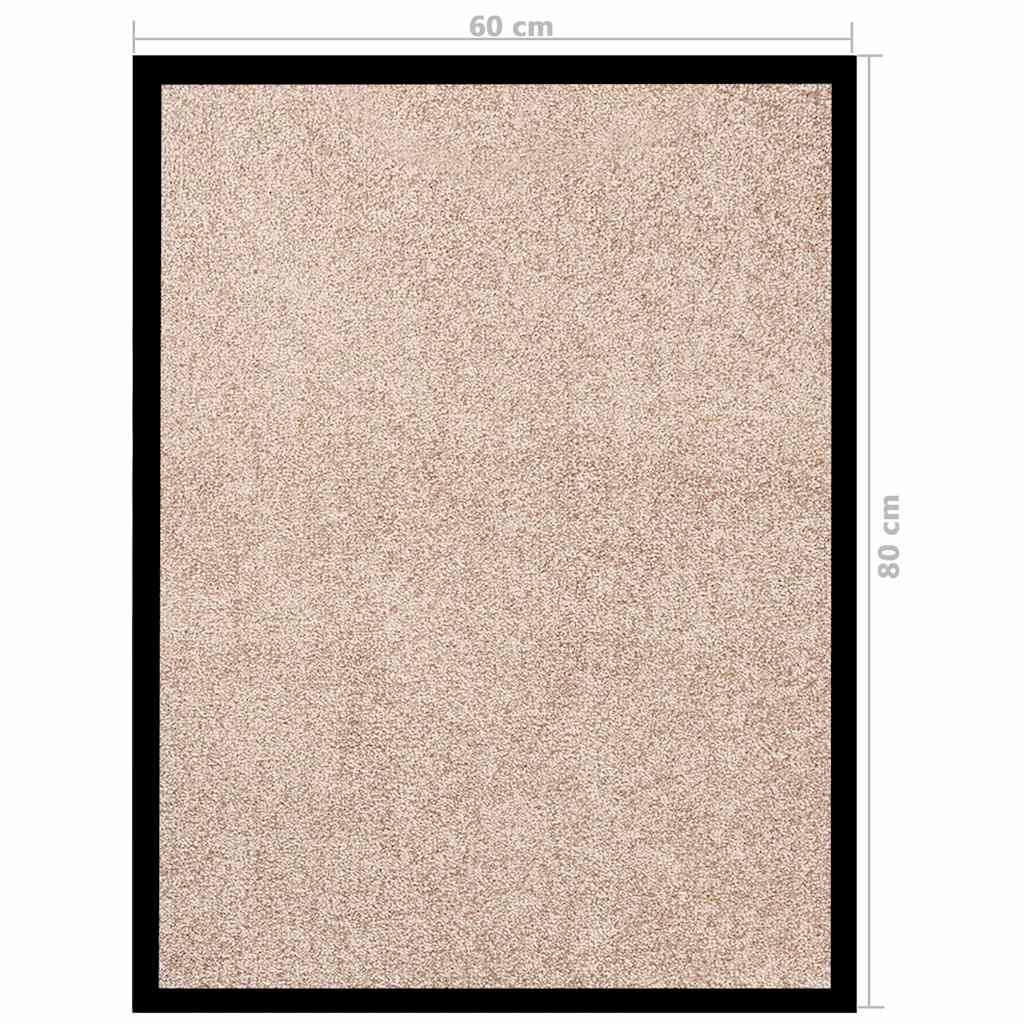 vidaXL Πατάκι Εισόδου Μπεζ 60 x 80 εκ.