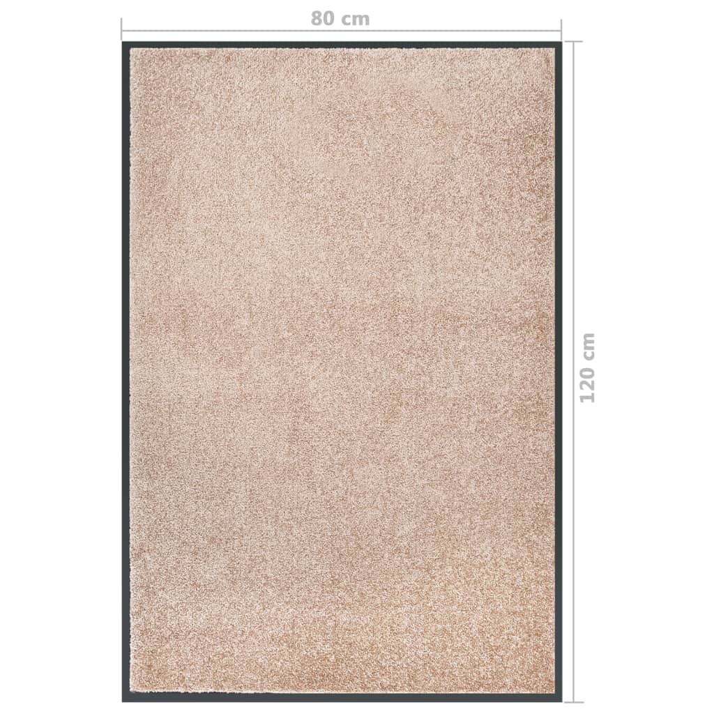 vidaXL Πατάκι Εισόδου Μπεζ 80 x 120 εκ.