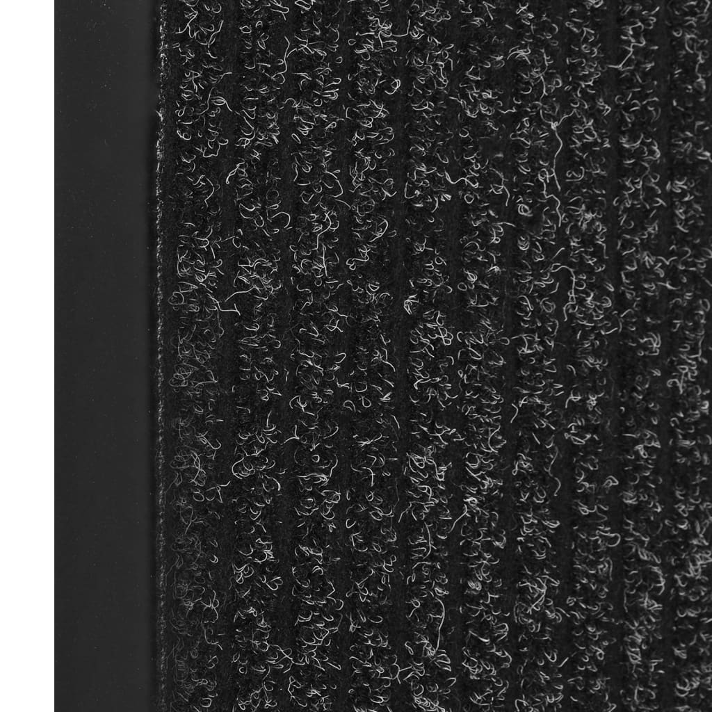 vidaXL Πατάκι Εισόδου Ριγέ Ανθρακί 60 x 80 εκ.