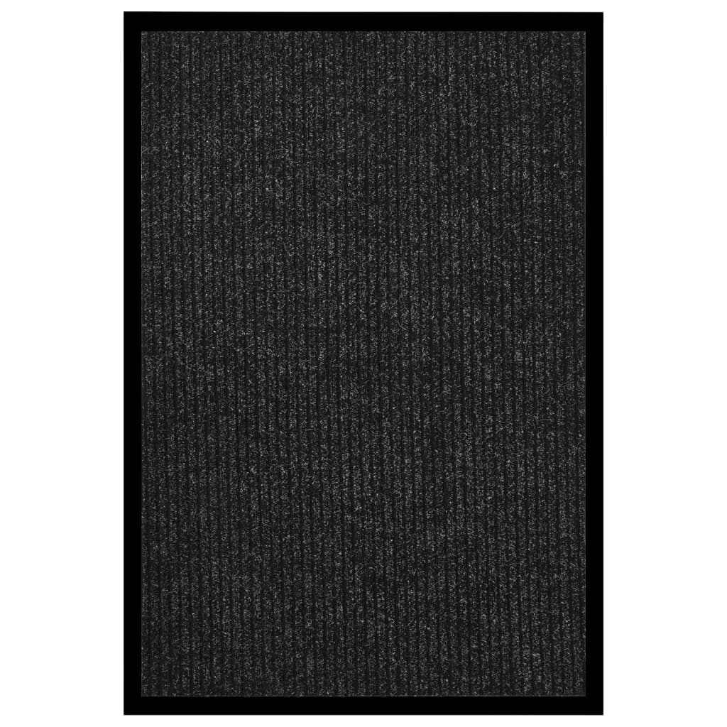 vidaXL Πατάκι Εισόδου Ριγέ Ανθρακί 80 x 120 εκ.