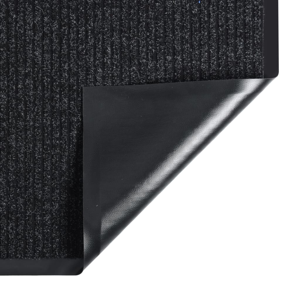 vidaXL Πατάκι Εισόδου Ριγέ Ανθρακί 80 x 120 εκ.