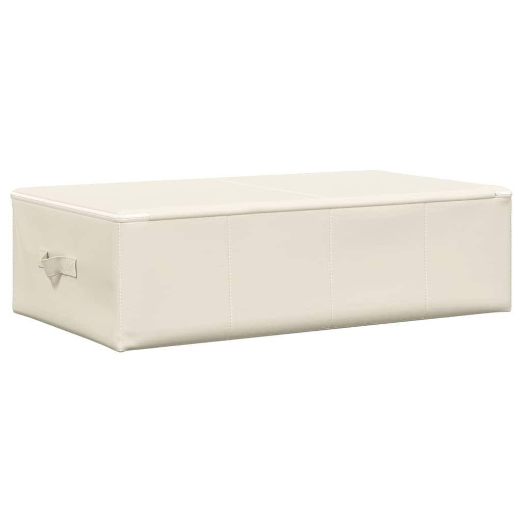 vidaXL Κουτί Αποθήκευσης Κρεμ 70 x 40 x 18 εκ. Υφασμάτινο