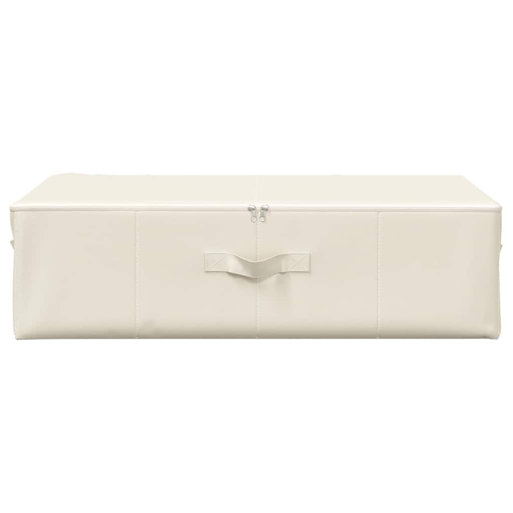vidaXL Κουτιά Αποθήκευσης 2 τεμ. Κρεμ 70 x 40 x 18 εκ. Υφασμάτινα