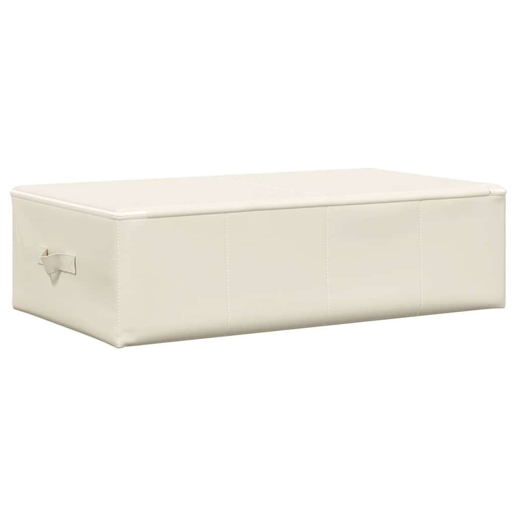 vidaXL Κουτιά Αποθήκευσης 2 τεμ. Κρεμ 70 x 40 x 18 εκ. Υφασμάτινα