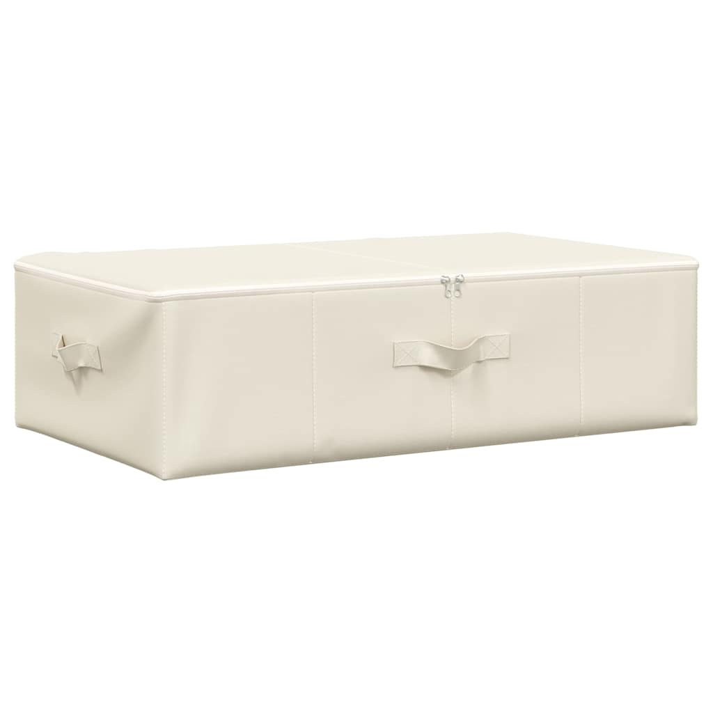 vidaXL Κουτιά Αποθήκευσης 2 τεμ. Κρεμ 70 x 40 x 18 εκ. Υφασμάτινα
