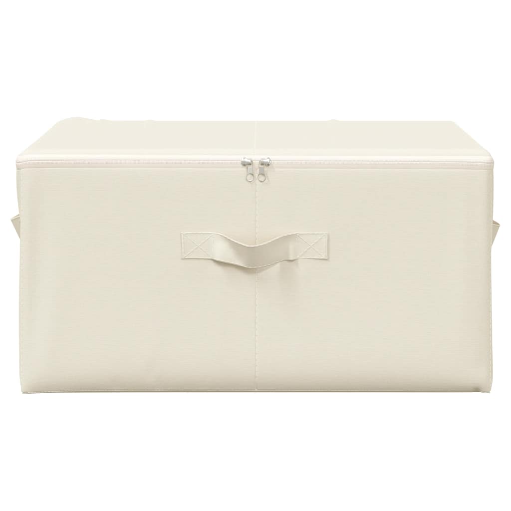 vidaXL Κουτιά Αποθήκευσης 2 τεμ. Κρεμ 43 x 34 x 23 εκ. Υφασμάτινα